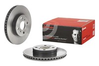 2X Brembo Bremsscheibe Prime Line - UV Coated 09.A707.11 FüR Yaris Toyota Vios