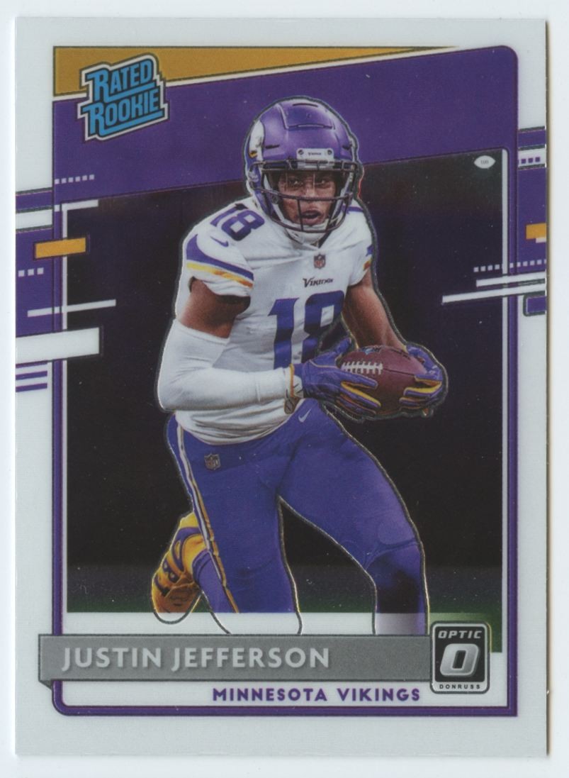 2020 Donruss Optic #163 Justin Jefferson RATED ROOKIE RC
