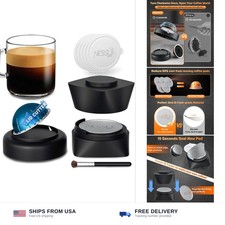 Vertuo pod refill kit 50 foil lids opener holder brush aluminum silver