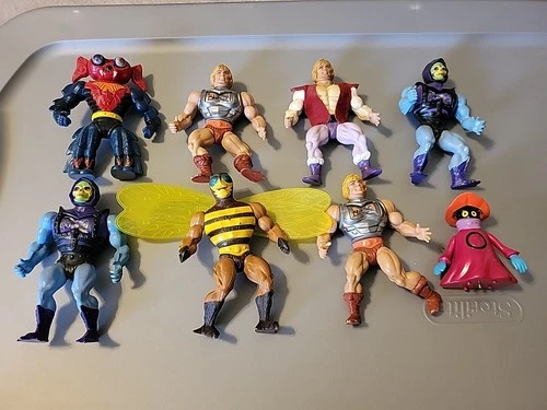 Motu Heman Skeletor Battle Armor Orko Adam Masters Vintage 8 Figure Lot