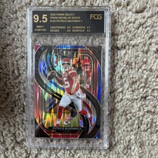 2024 Panini Select Patrick Mahomes II #120 Red/Blue Shock Prizm Premier FCG 9.5