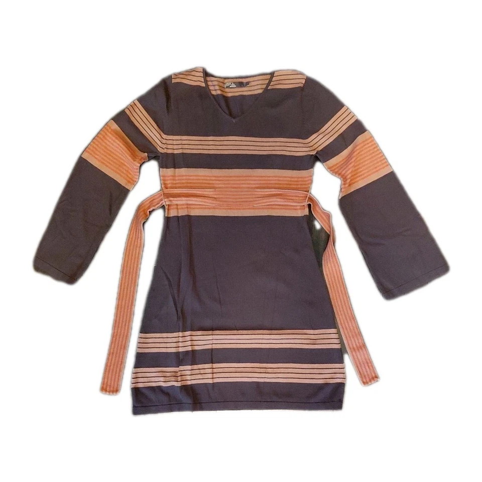 Vestido suéter PrAna cintura amarrada inverno ao ar livre camadas ativas feminino tamanho grande - Imagem 4 de 4
