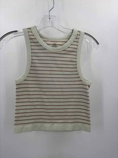 Pre-Owned Intimately Free People Ivory Size M/L Stripe Tank Top
