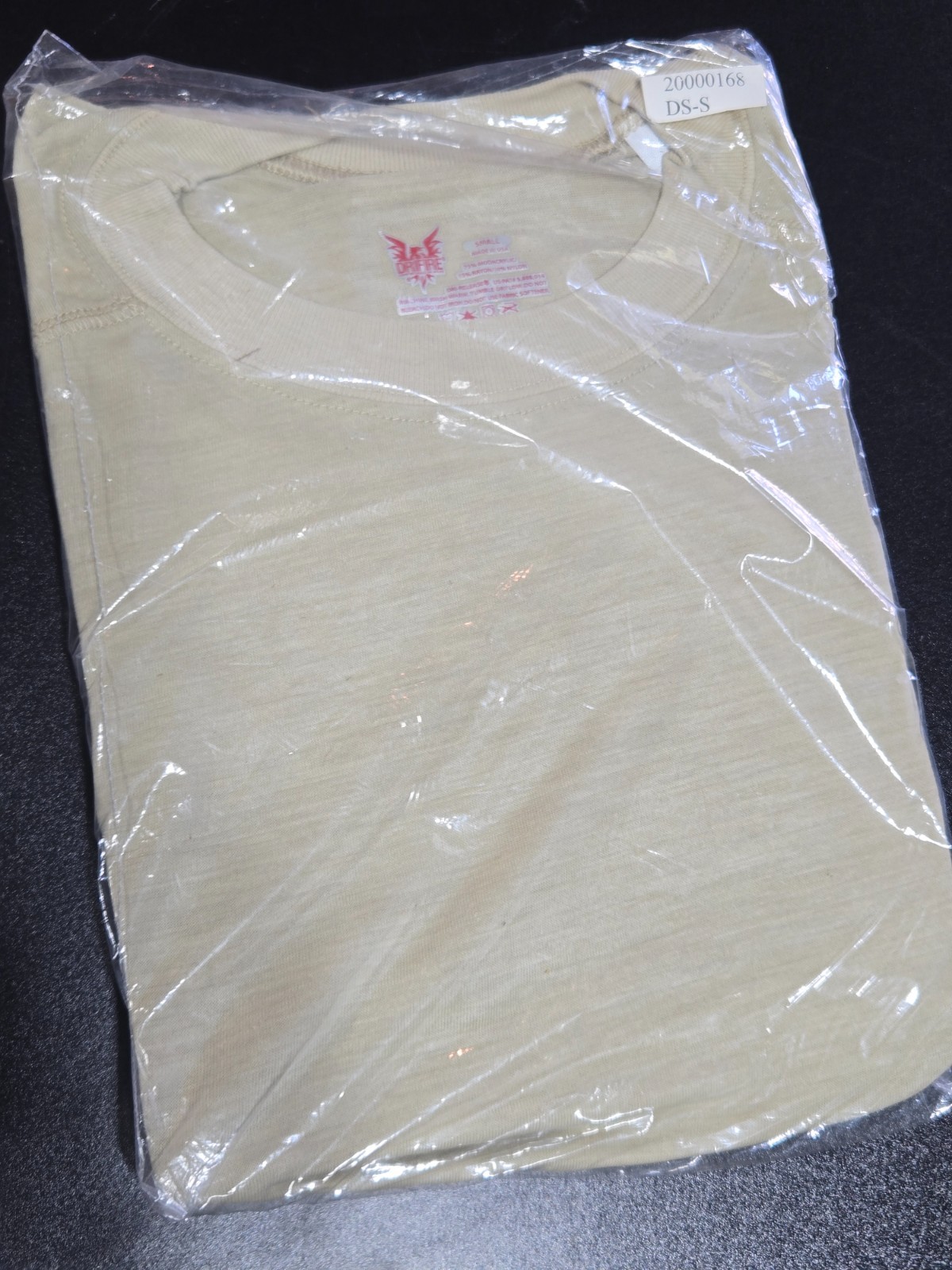 DRIFIRE DF2-TS SS Fire Resistant T Shirt, Desert Tan, Military Size Small Unisex