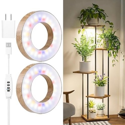 3CCT Grow Lights for Indoor Plants, 96 Full Spectrum LED Plant Grain Dual Head