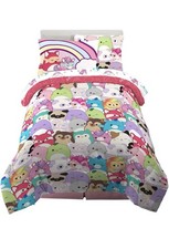 Squishmallows Bedding Super Soft Comforter and Sheet Set with Sham