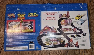 Disney Tyco Toy Story 2 Chase 'n Crash Mattel Hot Wheels Slot Car