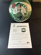 1998-99 Celtics Team Signed Logo Basketball BAS LOA Paul Pierce Rookie 20 Sigs