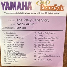 Yamaha Smart PianoSoft The Patsy Cline Story MCA 4038 00503669 Floppy Disk