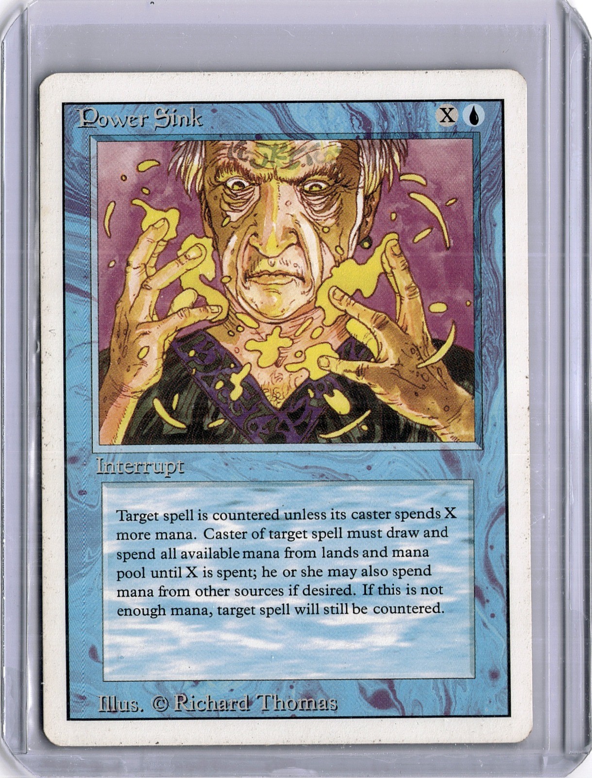 1994 Magic: The Gathering Power Sink C Revised Edition MTG +Free Gift
