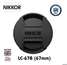 NIKKOR 67mm Lens Cap Replacement for Nikon Camera LC-67B Snap-On Centre-Pinch