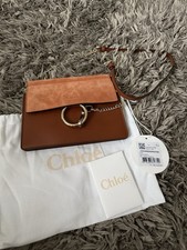 CHLOE' Small Faye Bag In Classic Tobacco Leather New with Tags