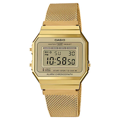 CASIO A700WMG-9AVT A700WMG-9A GOLD TONE / STEEL DIGITAL WATCH