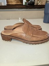 Madewell Corinne Lugsole Loafer Mule 8 Dried Maple Brown Chunky 90's Preppy