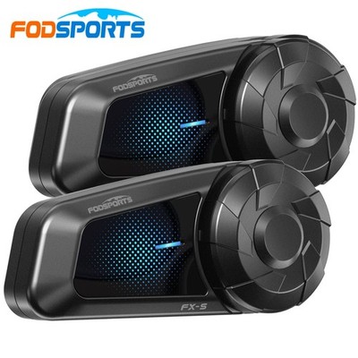 NEW Fodsports FX-S Bluetooth Helm Intercom 2er-Pack Motorrad Gegensprechanlage