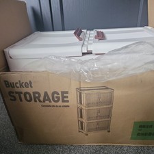 Closet Organizers and Storage, Double Door Stackable Storage Bins with Wheels UK