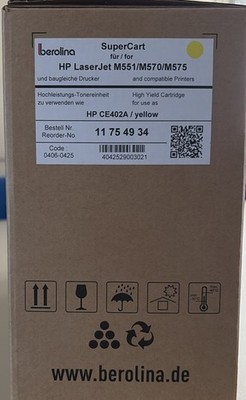 HP Tonerkartusche 507A, Gelb CE402A für HP LaserJet Pro 500 color MFP M570dn