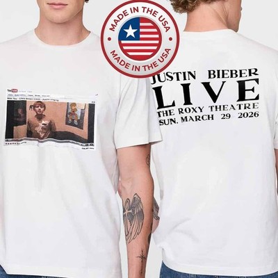 Justin Bieber Live The Roxy Theatre 2026 With You Chris Brown T-Shirt