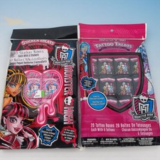 Monster High Tattoos And Sticker Sets 2015 And 2016 Packs