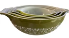 Vintage Pyrex SPRING BLOSSOM Cinderella Bowl Set (441, 442, 443, 444) READ DESCR