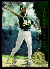 Fausto Cruz 1995 Pinnacle #146 Athletics MLB READ FREE SHIPPING AutographDen