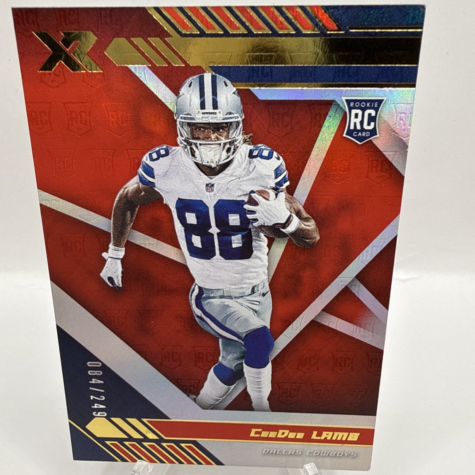 2020 Panini XR - Rookie CeeDee Lamb #106 Red /249 (RC)