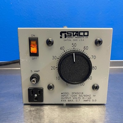 Staco Energy Product 3PN501B Variable Transformer Voltage Control 120VAC 0.7 KVA