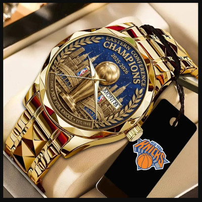 Knicks Eastern Conference Champions 2026 Alloy Luxury Quartz Watch