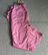 Koi Scrub Pants Women  s Sz XL XLT Tall Pink Lindsey Cargo Nursing Medical
