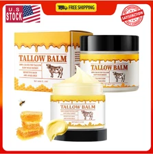 Tallow and Honey Balm,Premium Beef Tallow and Wild Honey,Balm for Skin Hydration