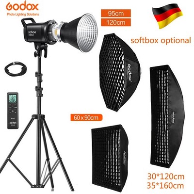 Godox SL60II-D LED Lampe Leuchte Videolicht Mit Grid Bowens Softbox+2m Stand Kit