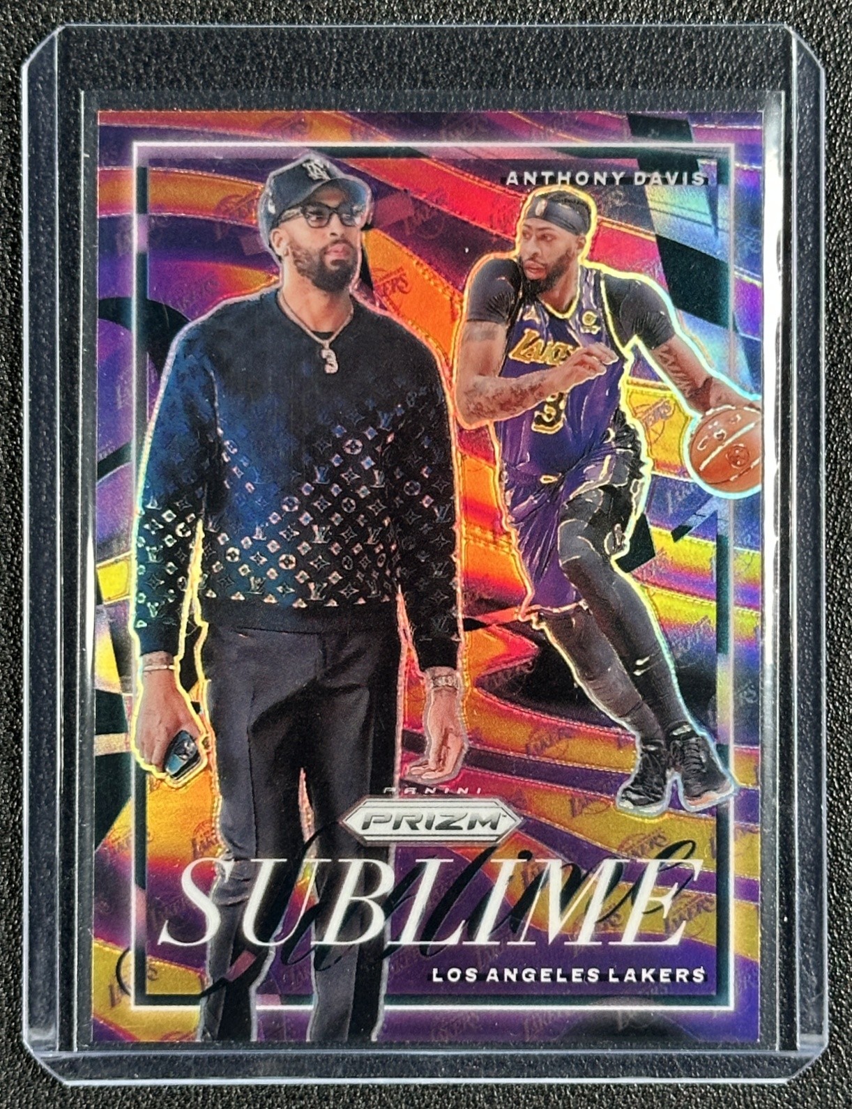 ANTHONY DAVIS 2024-25 PANINI PRIZM #23 SUBLIME LAKERS SP
