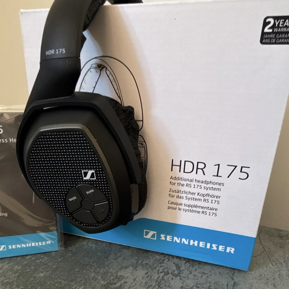 Sennheiser HDR 175 Accessory RF Wireless Headphone  - Black - for RS 175 System, photo 2 of 5