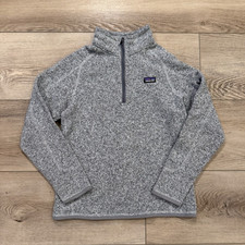 Patagonia Kids Gray Fleece 1/4 Zip Better Sweater XL