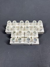 50x WECO 500V Bloque de terminales de tornillo de cerámica Conector de alta resistencia de 2 polos