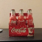 2004 Vintage Coca-Cola Coke 8oz Bottles Christmas Target Bullseye Unopened 6pk