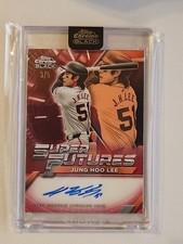 2025 Topps Chrome Black Super Futures Red Refractor Jung Hoo Lee Auto /5