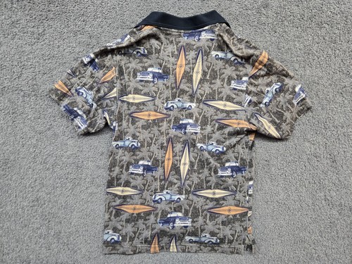 Vintage Hawaiian Shirt Size XL (Fits Large) Classic Truck Surfboard Hawaiian Car - Picture 3 of 7