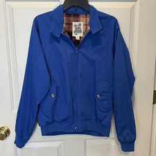 Vintage Sears Roebuck and Co. Men's Medium Cotton Blend Jacket Blue Retro