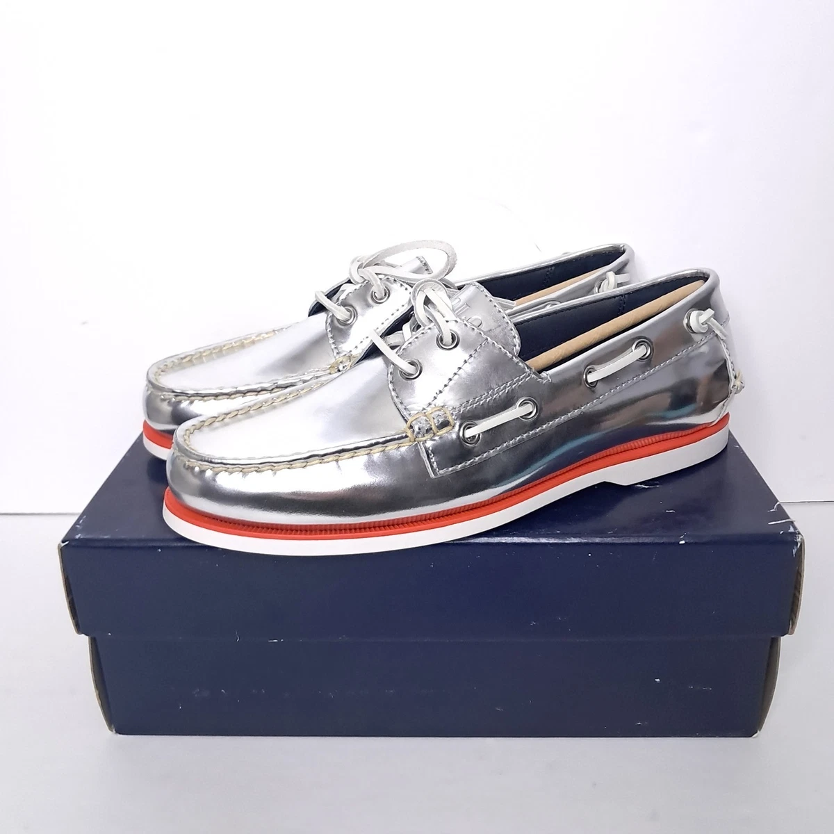 Boat Shoe Silver Casual Shoes for Men for sale | eBay display picture 1