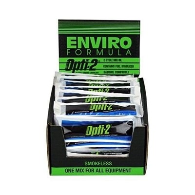 Opti-2 20096 1 Gallon Mix Pouches 2-Cycle Engine Lubricant a Box of 48 ..#G4E...