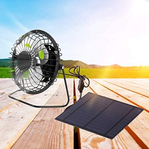 Tragbarer Mini USB Solar Ventilator Lüfter Mit Solarpanel Betriebener Lüfter - Bild 3 von 19