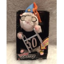 NEW VINTAGE 2004 Gemmy Dancing Hamster 50th BIRTHDAY Animated Singing