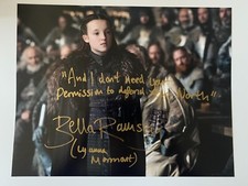 BELLA RAMSEY In-Person Signed Autograph 28x35cm GAME OF THRONES