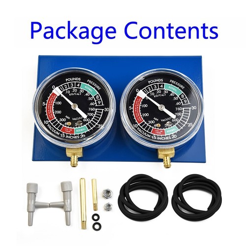 Motorcycle Carburetor Vacuum Gauge Balancer Synchronizer Tool W/Hose Kit