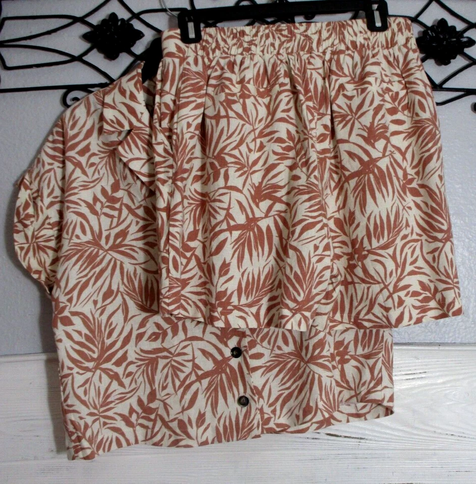 Conjunto Pantalones Cortos Monteau Talla XL Multicolor Floral Foto 2 de 4