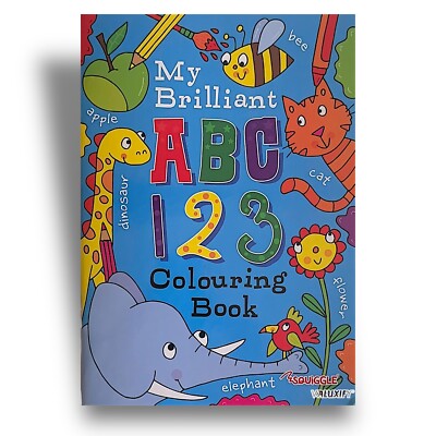 Kids Kinder Activity ABC 123 Malbuch - A4 Buchstaben schreiben lernen Bücher