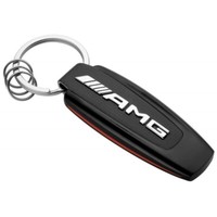 Mercedes-Benz Amg Original SchlüßElanhäNger Edelstahl Schwarz/Rot Carbon Neu