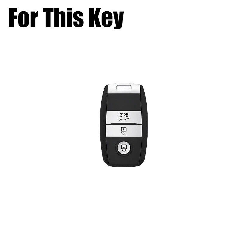 Zinc Alloy Leather Car Key Case Cover For Kia Sportage Optima K3 Picanto Sedona Foto 2 de 4