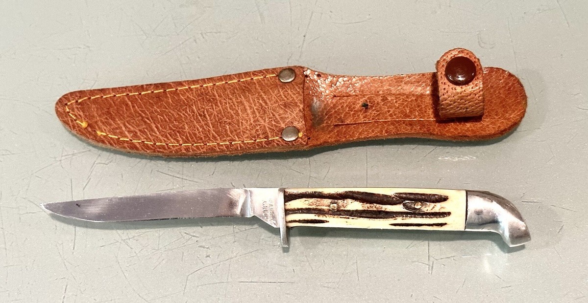 Vintage CSC Japan Hoppy Foreign Antler Stag Handle Hunting